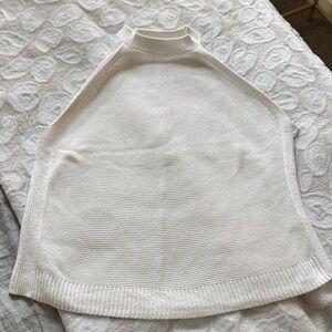 Banana Republic Cream Knit Funnel Neck Sweater